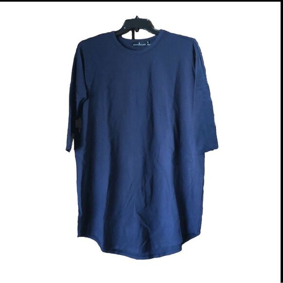 NWOT Tuckernuck Pomander Place Stretch Oversized Sweatshirt Dress Navy - XS/S - Picture 1 of 14